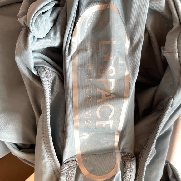 L*SPACE X Hanna Montazami Penelope One Piece Swimsuit Slated Glass Small New - Picture 15 of 15